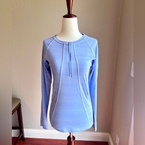 ATHLETA Pacifica UPF 50 Long Sleeve Top Periwinkle